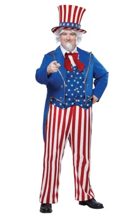 Adult Uncle Sam Plus Size Costume