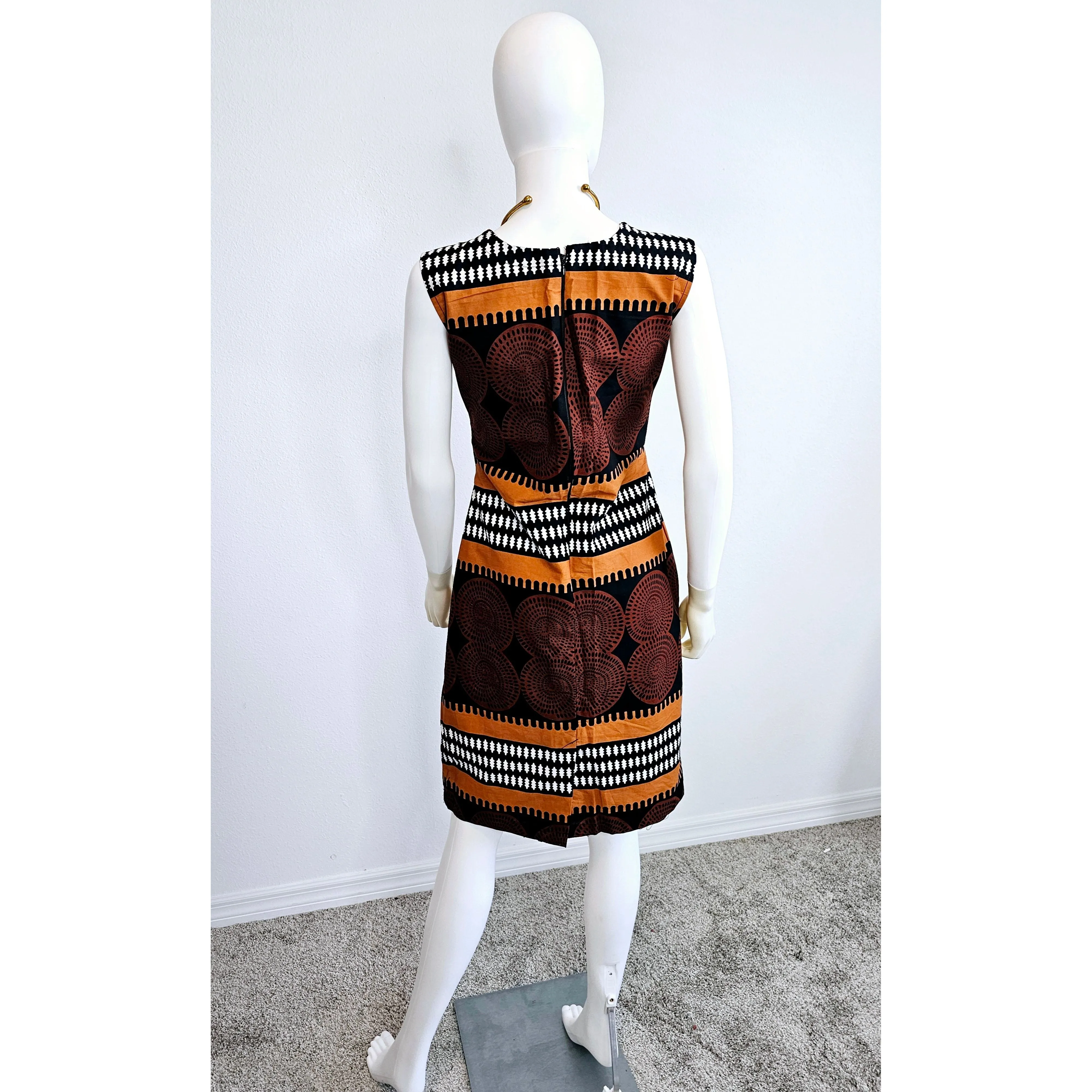 African Ankara Kitenge Two Piece Dress Suit Set - Made in Kenya
