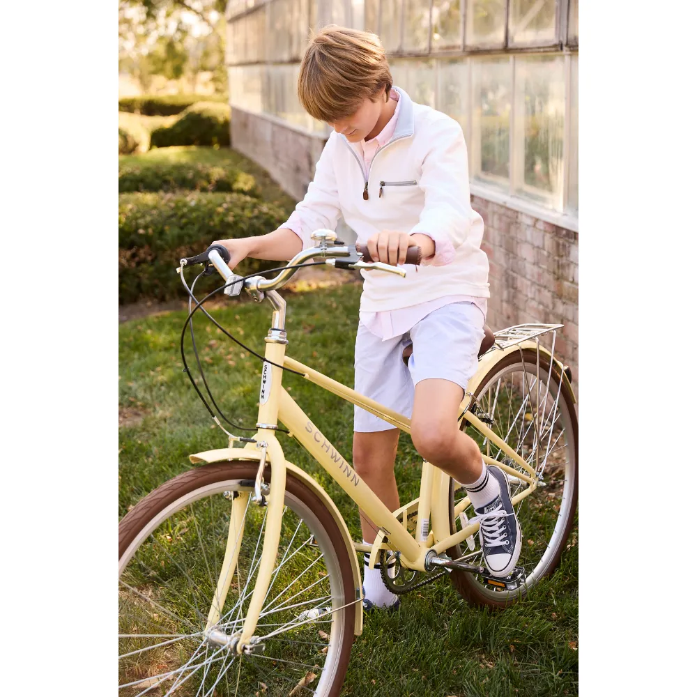 Half-zip Pullover | Ivory Pique