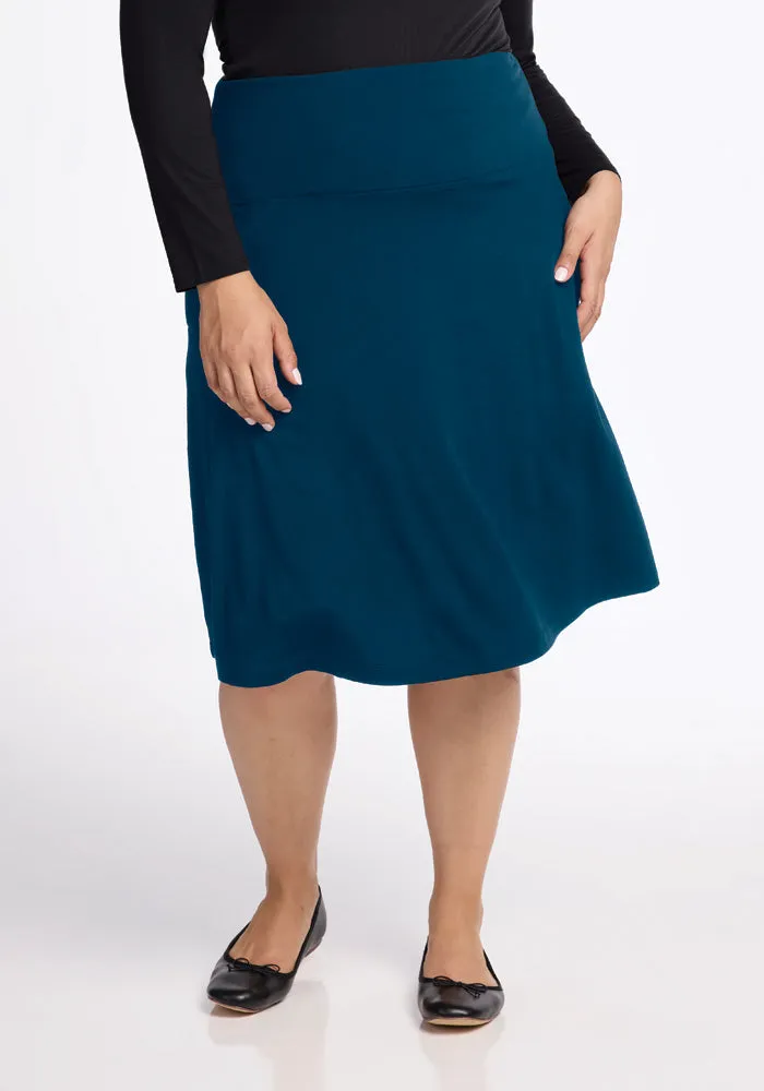 Marilyn Flowy Midi Skirt • Final Sale Deals! - Real Teal