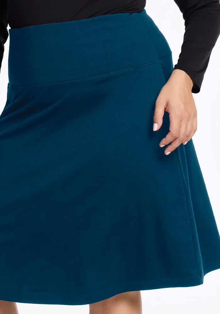 Marilyn Flowy Midi Skirt • Final Sale Deals! - Real Teal