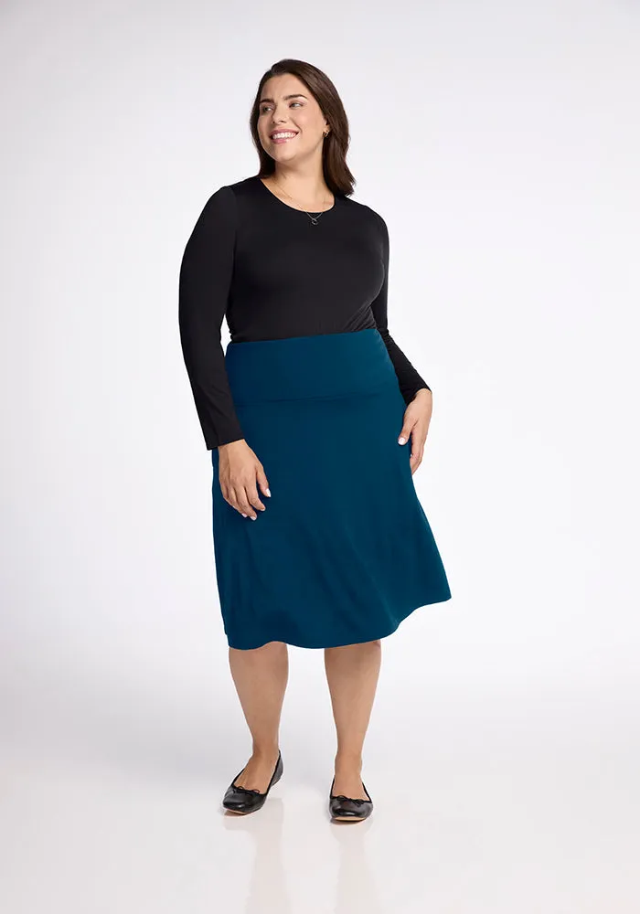 Marilyn Flowy Midi Skirt • Final Sale Deals! - Real Teal