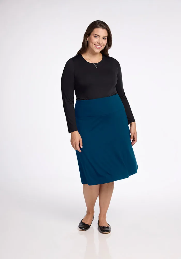 Marilyn Flowy Midi Skirt • Final Sale Deals! - Real Teal