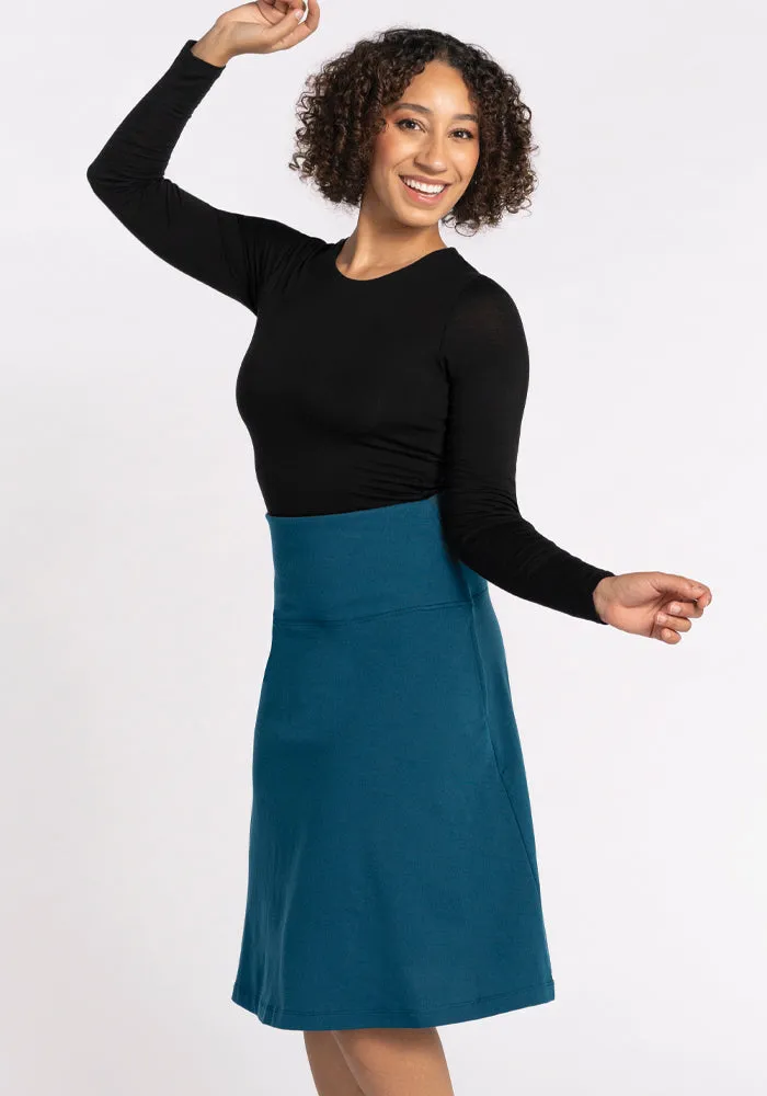 Marilyn Flowy Midi Skirt • Final Sale Deals! - Real Teal