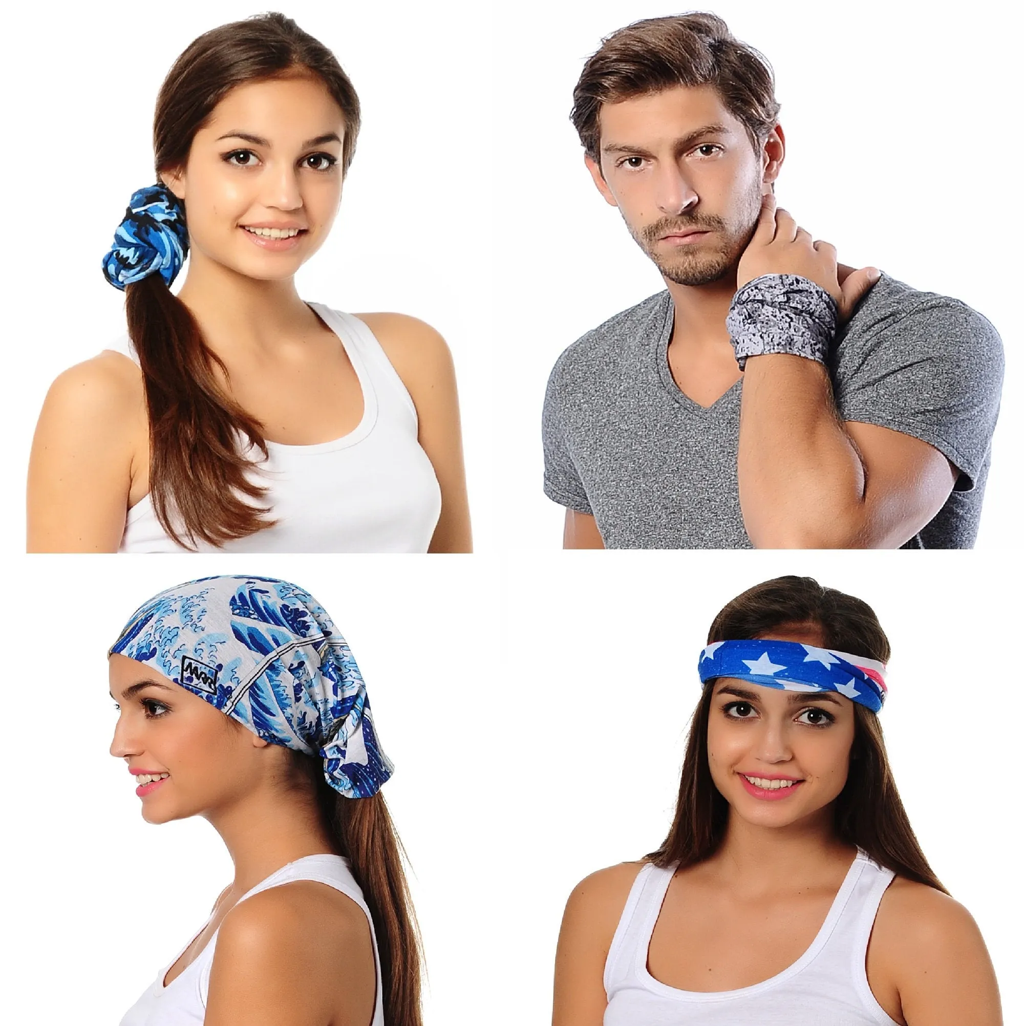 Neck Gaiter-Face Mask-Coolmax Bandana-Abstract Cyan-Green Color Bandana-Sports Bandana-Quality Gift Active Purpose Headwear Face Shield