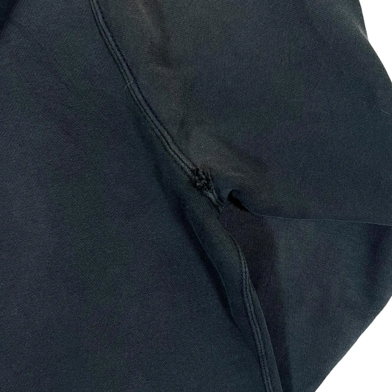 NIKE Classic Mini Embroidered Logo Faded Black Pullover Hoodie
