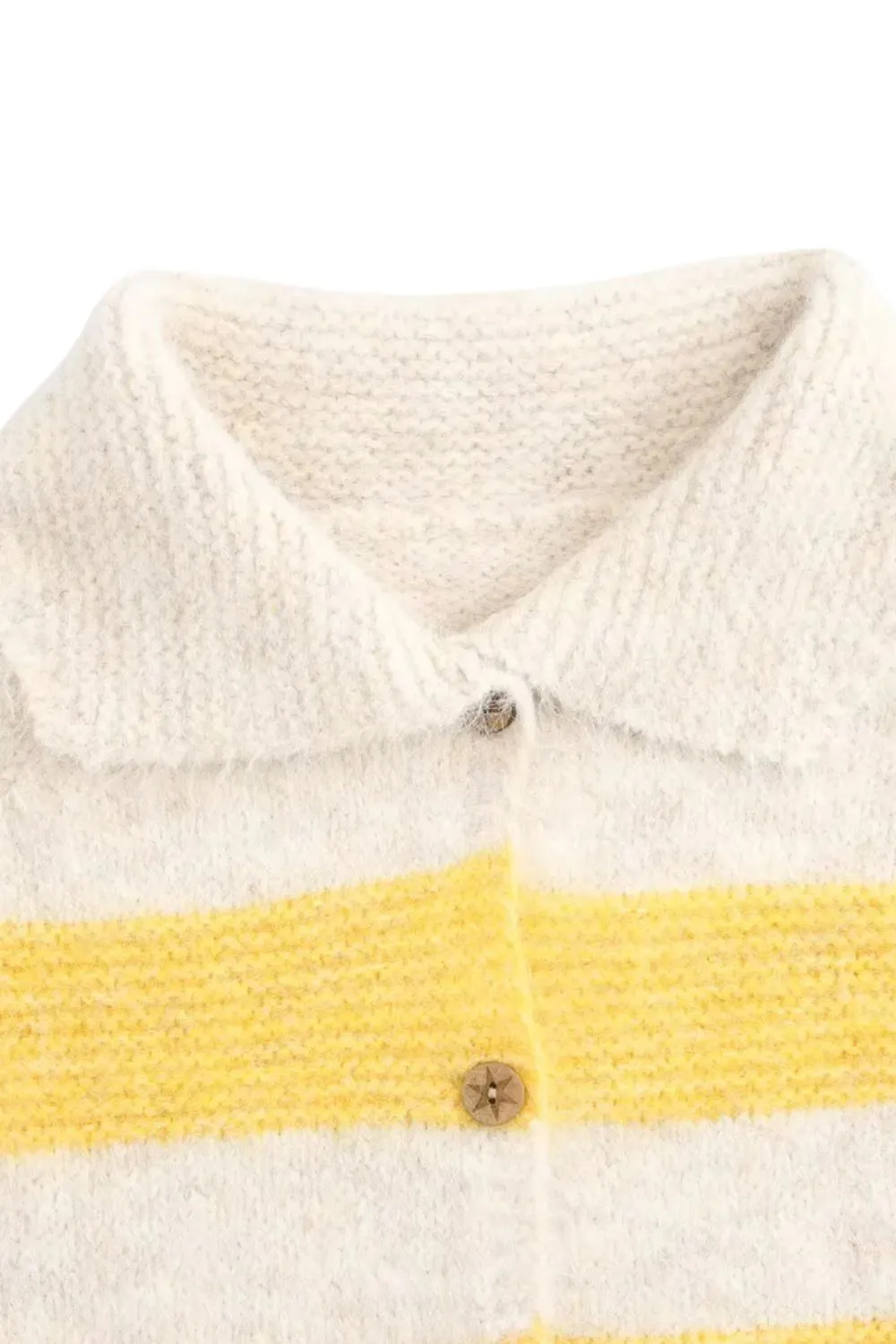 'Paige' Collared Striped Knit Sweater