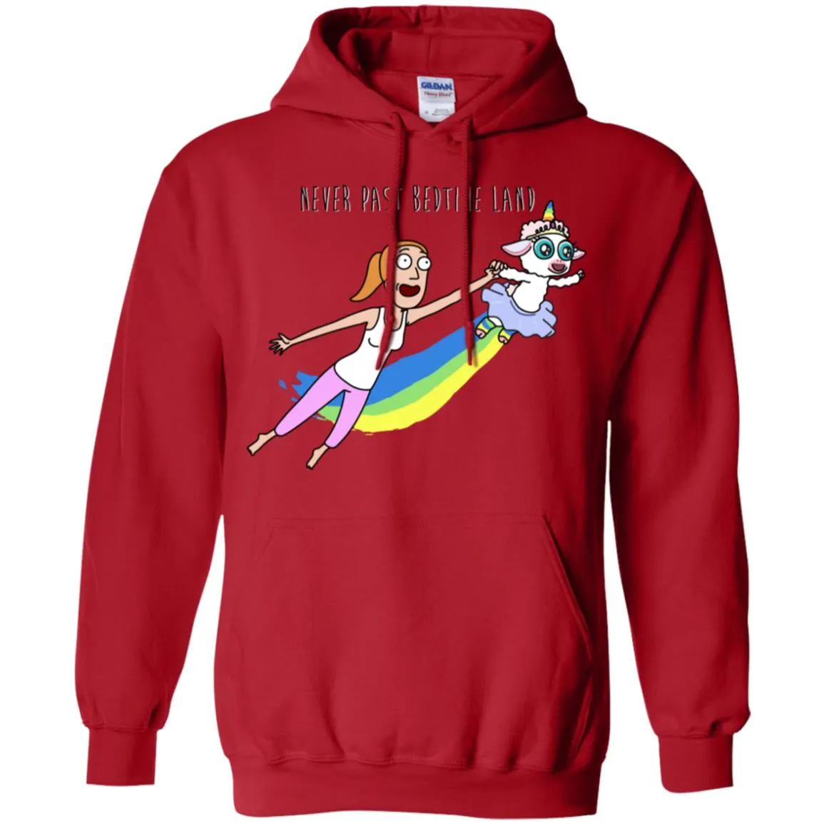 Rick And Morty Summer Never Past Bedtime Land Men Pullover Hoodie