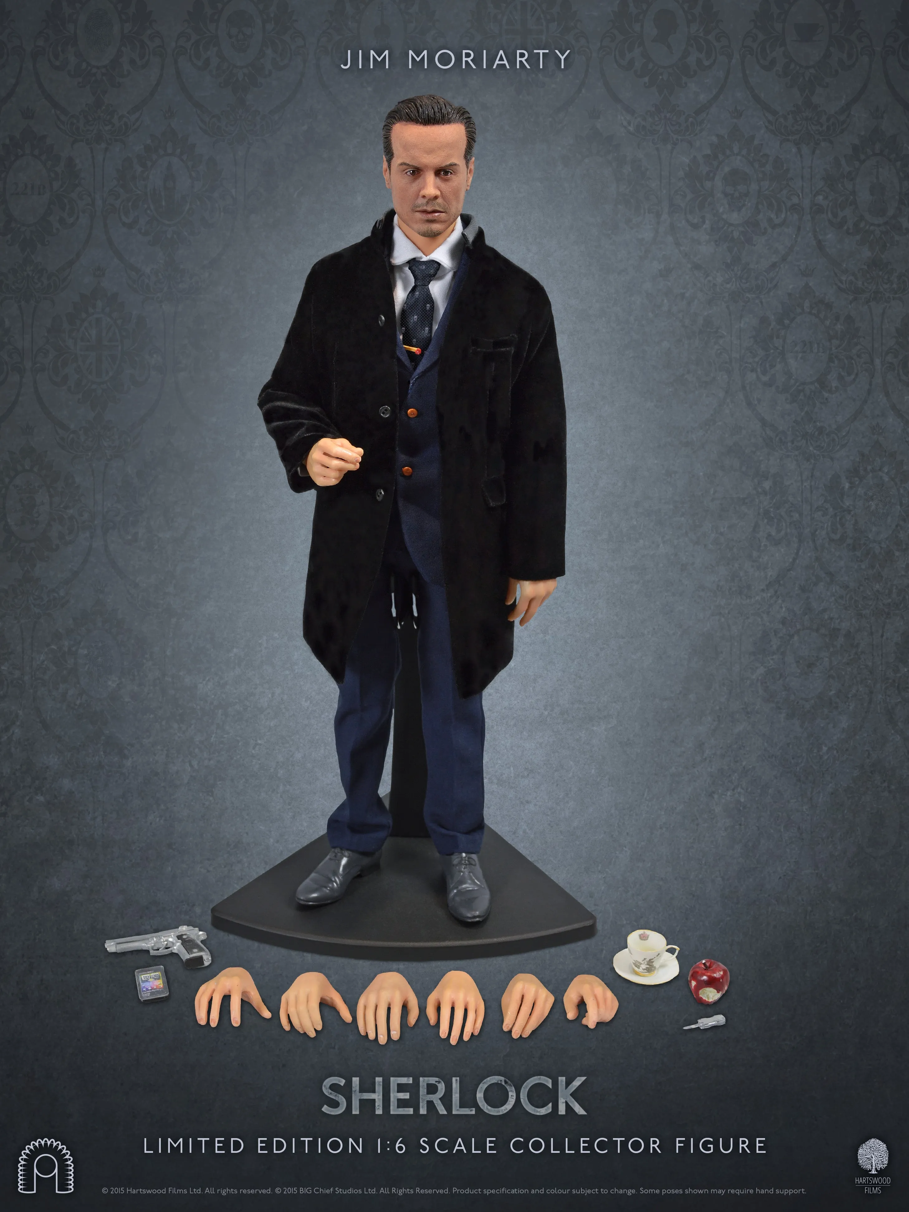 SHERLOCK: JIM MORIARTY - figurine articulée 1/6 30 cm