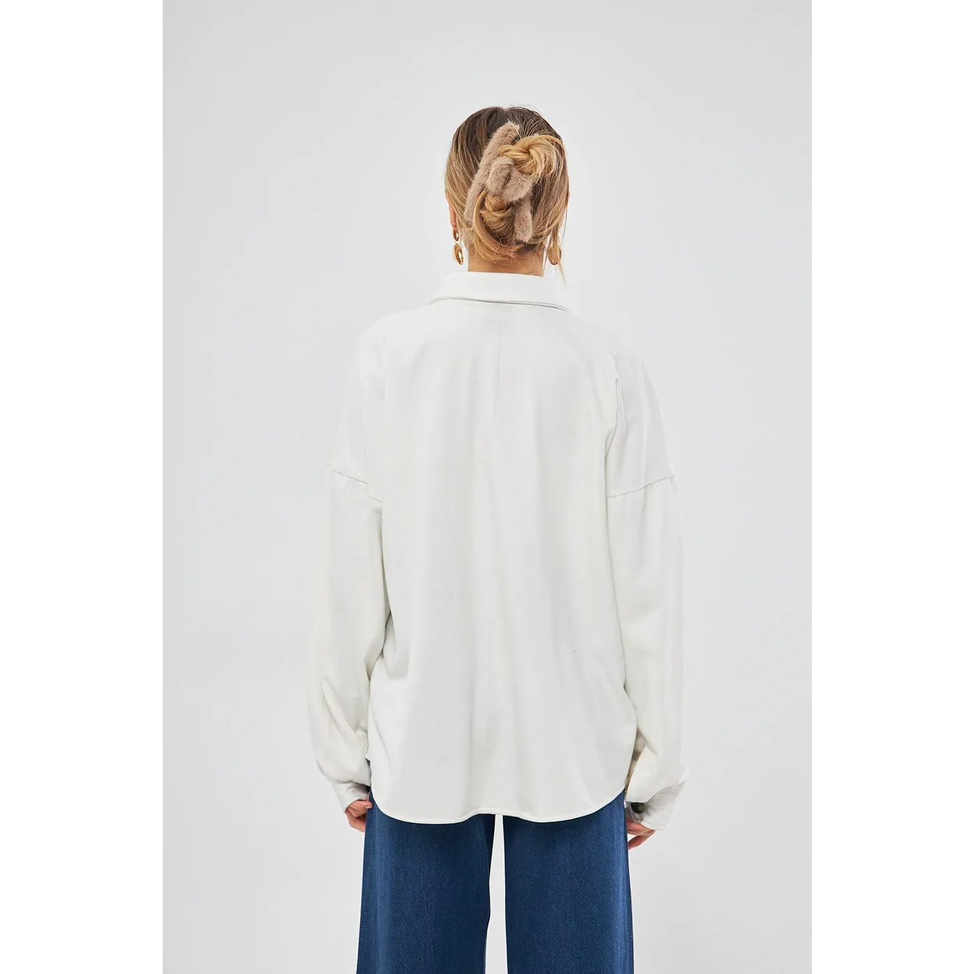 White Oversized Shacket